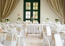 Table set for an event party or wedding reception